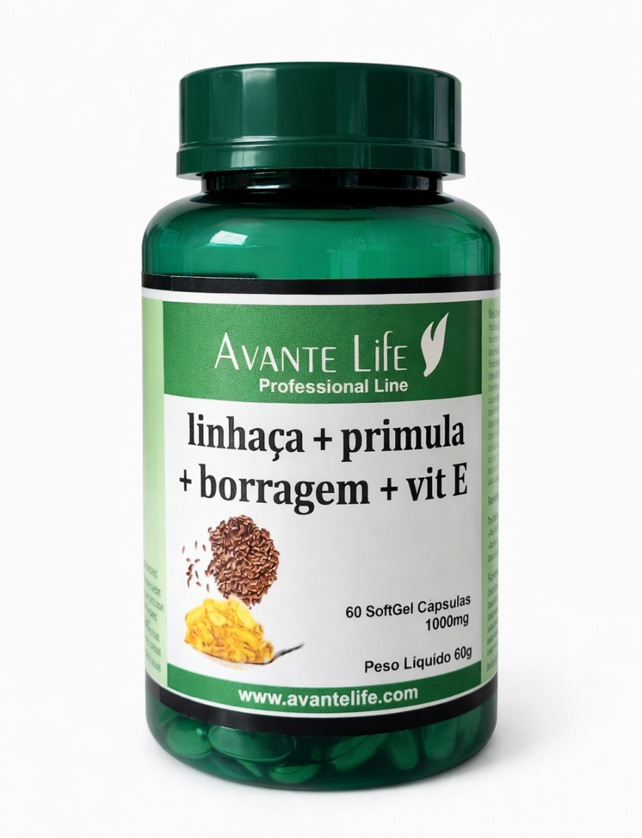 Linhaça + Primula + Borragem + Vit E 1000mg