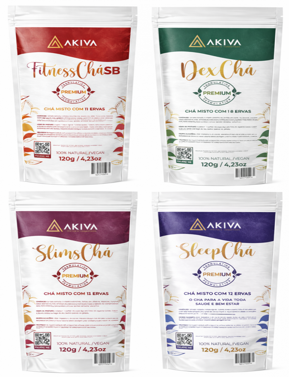 Akiva 4-in-1 Fitness Slimming Tea Kit