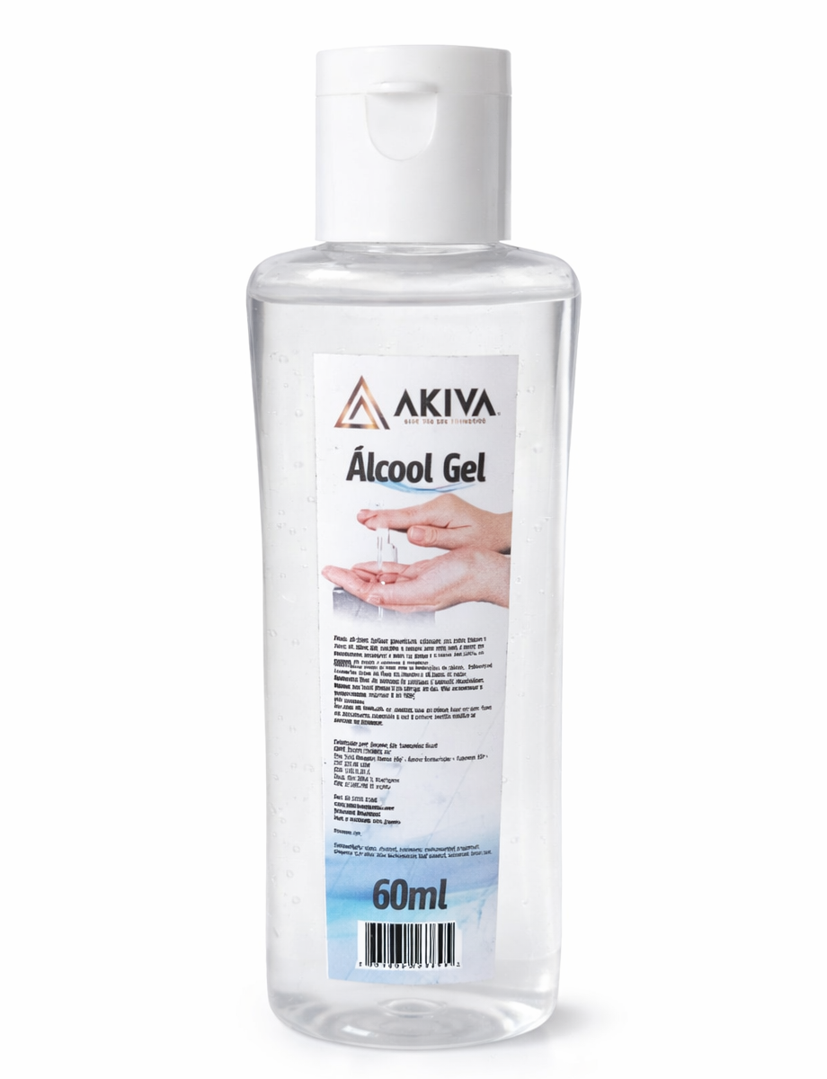 Hidratante Antisséptico em Gel 70% Akiva 60ml